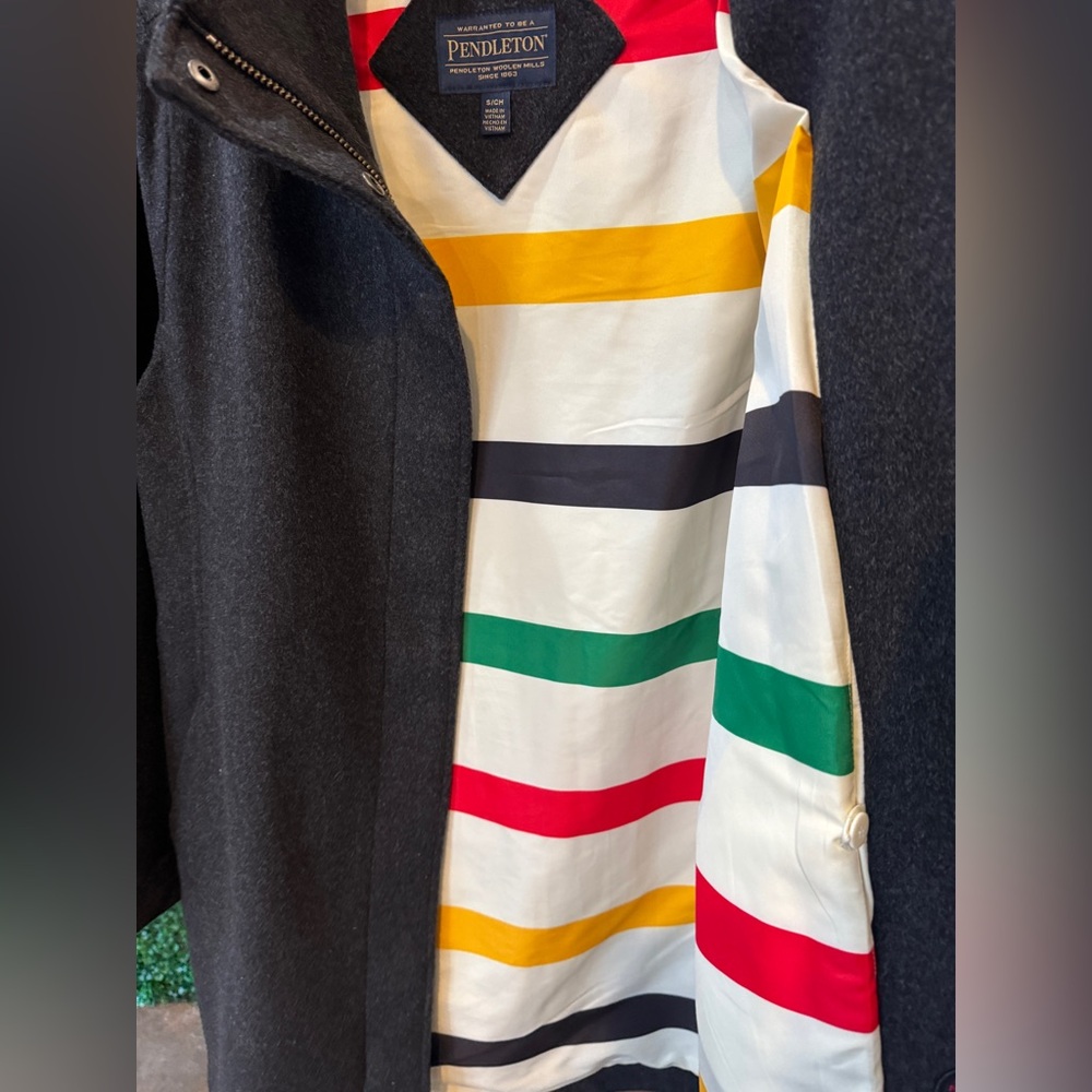 Nwot Pendleton Dark Greg Wool Jacket - image 5